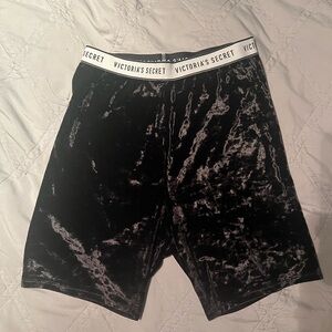 Victoria's Secret Crushed Velvet Biker Short